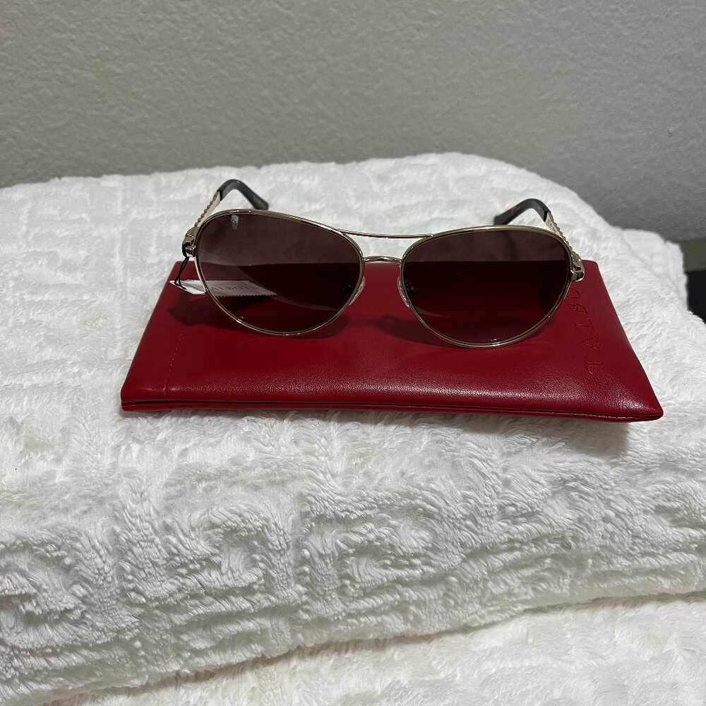 TALBOTS Gold Aviator Sunglasses